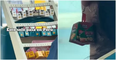 Emprendedora peruana transforma cajas de panetn en aretes