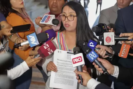 Ruth Luque pide investigar presunta red de proxenetismo en el Congreso.