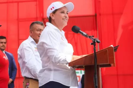 Dina Ercilia Boluarte Zegarra, participa en el evento "Llamkasun Per