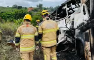 Trgico! Aparatoso accidente de trnsito entre bus y camin deja ms de 20 muertos