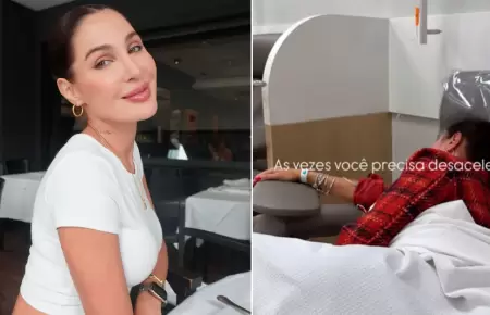 Ana Paula Consorte fue hospitalizada por delicado estado de salud.