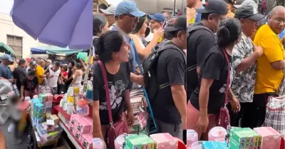 Ambulante ocupa casi un carril en el Mercado Central