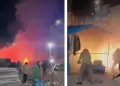 CAOS! Fuegos artificiales provocan explosiones en cadena en feria navidea de Ayacucho