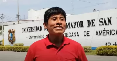 Alumno de San Marcos ingres apoyado en Youtube