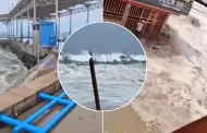 Alarmante! Se registra un FUERTE OLEAJE anmalo en varias playas de Piura, previo al Ao Nuevo