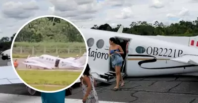 Avioneta aterriza de emergencia y desata caos.