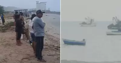 Pescadores permanecen varados mar adentro en Piura.