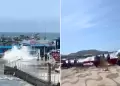 Alarmante! Fuerte OLEAJE amenaza a las playas de Ancn: esto se sabe hasta el momento