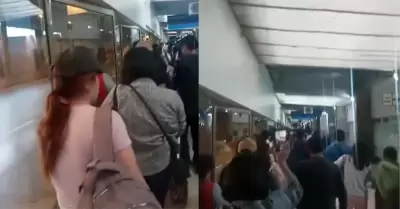 Reportan colapso del Metropolitano.