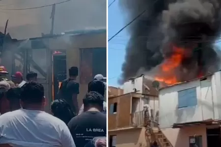 Nuevo incendio en A.H. Puerto Nuevo, en el Callao.