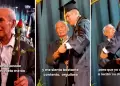 Abuelito rompe en llanto al ver a su nieto graduarse: "Yo cre en l, me siento orgulloso"