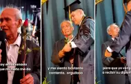 Abuelito rompe en llanto al ver a su nieto graduarse: "Yo cre en l, me siento orgulloso"