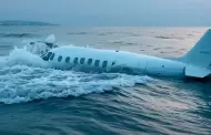 Tragedia area: Avioneta se estrella en el mar y deja el saldo de dos fallecidos