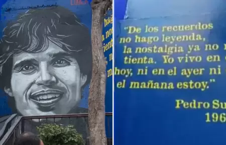 Mural en honor a Pedro Surez Vrtiz.