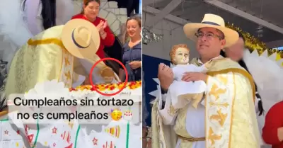 Sacerdote dio tortazo al 'Nio Jess'.