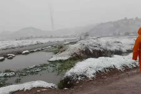 Senamhi pronostica fuertes lluvias y granizo en la sierra