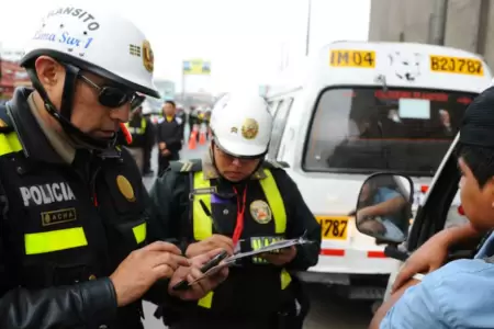 Infracciones de trnsito en Lima.