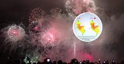 Fuegos artificiales seran perjudiciales para el ambiente segn Senamhi.