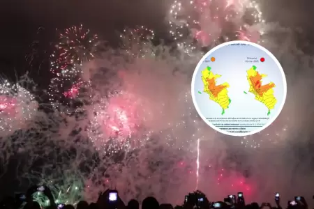 Fuegos artificiales seran perjudiciales para el ambiente segn Senamhi.