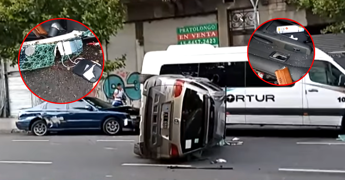 Choque en Argentina: peruano en estado de ebriedad choca dos autos y vuelca