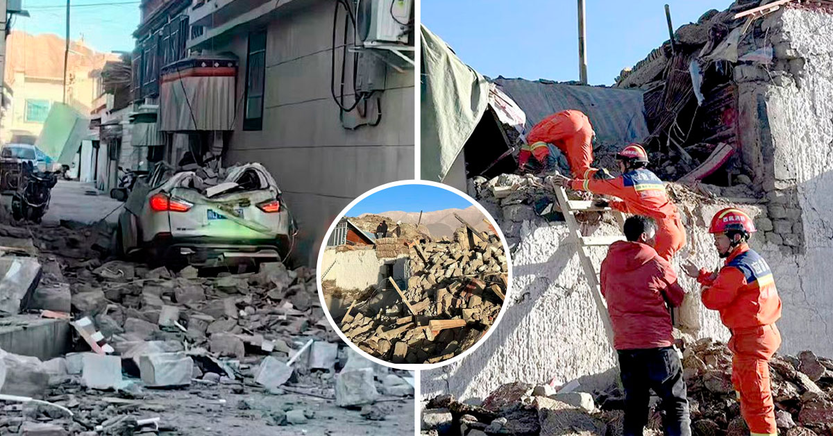 Terremoto en el Tíbet: Movimiento telúrico dejó decenas de fallecidos y más de 90 heridos
