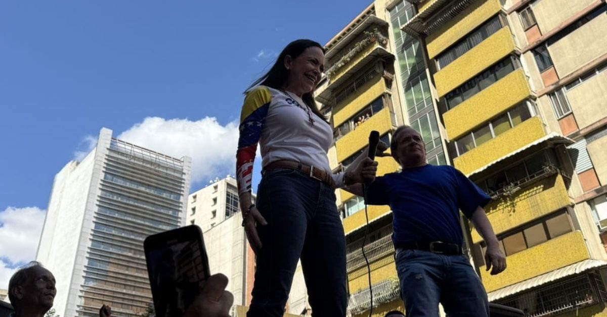 Marchas en Venezuela: María Corina Machado aparece en Caracas tras 133 días en la clandestinidad