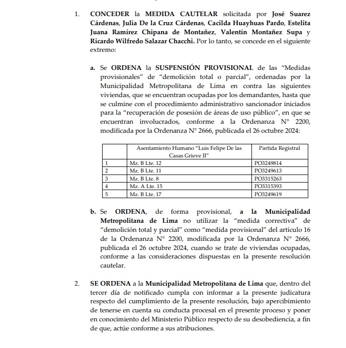 Decisin PJ sobre Va Expresa Sur SJM