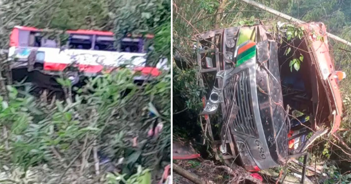 Bus cayó a un abismo en vía La Peña-Tobie: Reportan cuatro fallecidos y varios heridos