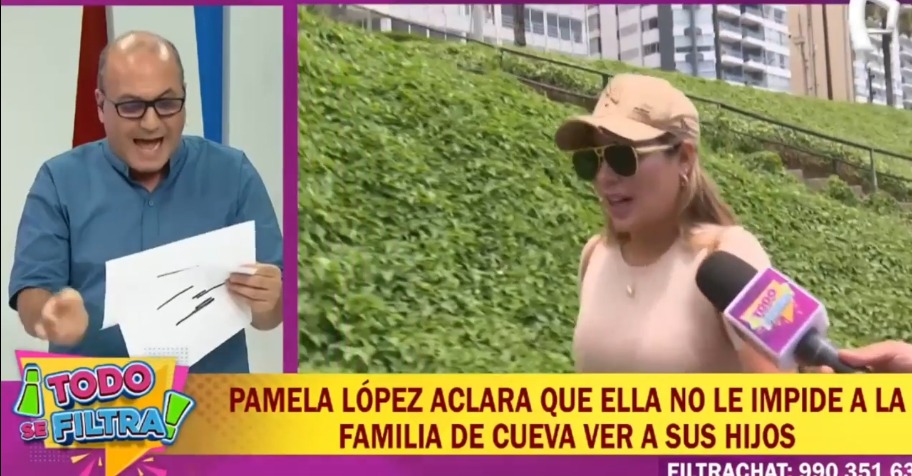 Pamela Lpez responde a hermano de Christian Cueva.