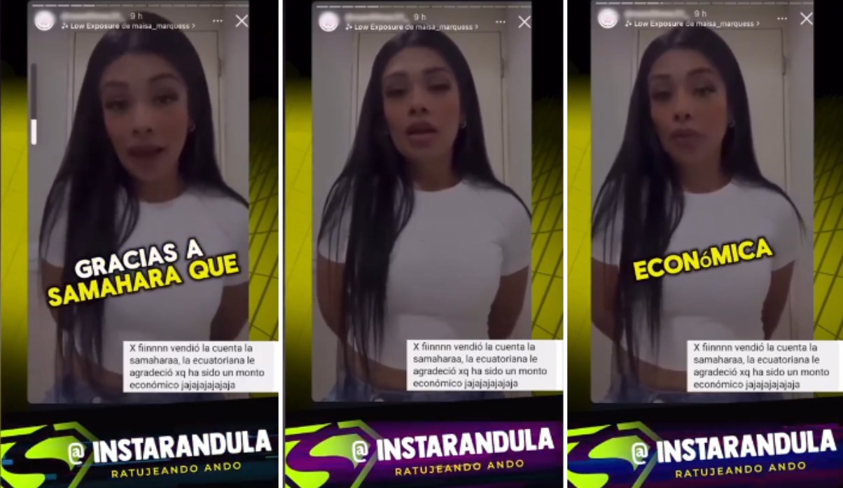 Samahara Lobatn vende cuenta de Instagram a emprendedora.