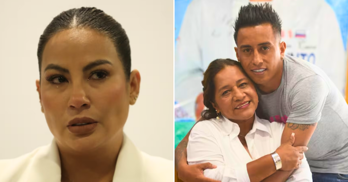 Pamela López discute con mamá de Cueva.