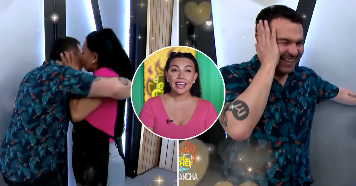Diana Sánchez le "ROBÓ" UN BESO a Giacomo Bocchio tras su eliminación de 'El Gran Chef'