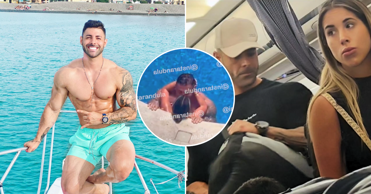 Sebastián Lizarzaburu fue visto BESÁNDOSE con misteriosa mujer en la piscina: "Muchos chismosos"