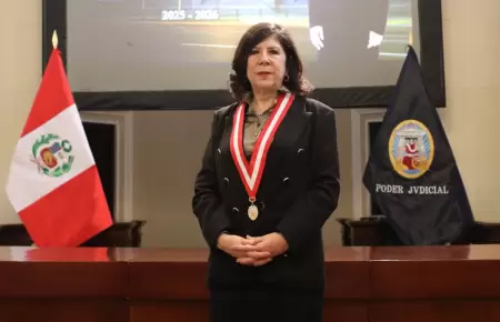 Janet Tello asume como nueva presidenta del Poder Judicial.