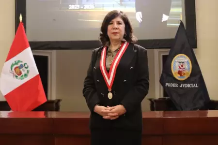 Janet Tello asume como nueva presidenta del Poder Judicial.