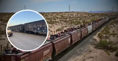 Migrante y su hijo mueren tras caer de tren.