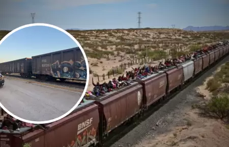 Migrante y su hijo mueren tras caer de tren.