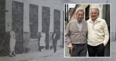 Mario Vargas Llosa visita el jirn Huatica