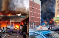 Trgico! Incendio de gran magnitud en un mercado dej ocho fallecidos y al menos 15 heridos