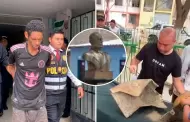 Piura: Capturan a ladrn que rob busto de Miguel Grau y lo fundi en bronce para venderlo