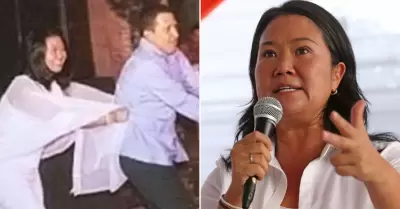 Keiko Fujimori apoya marcha contra Nicols Maduro.