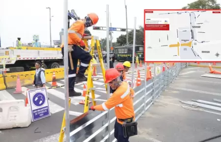 El acceso subterrneo a la Va Expresa es bloqueado por obras.