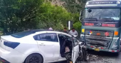 Choque en el Cusco.