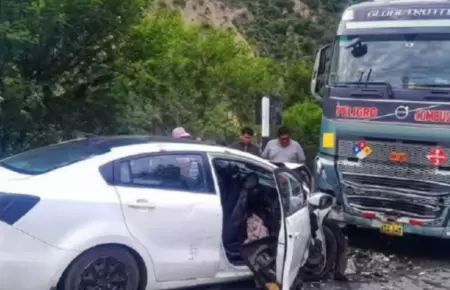 Choque en el Cusco.