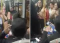 Descontrol en el Metropolitano! Mujeres se pelean por asiento y terminan sentadas una sobre la otra