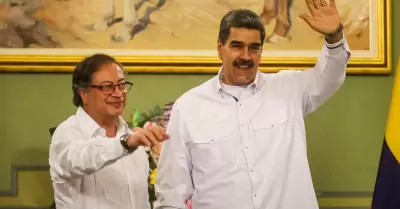 Nicols Maduro y Gustavo Petro