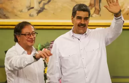 Nicols Maduro y Gustavo Petro