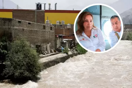 Dina Boluarte sobrevol zonas afectadas por lluvia pero no se reuni con autorid