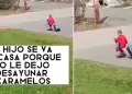 Con todo y maleta! Nio se va de su casa porque su madre no le dej desayunar caramelos