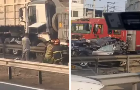 Triplechoque en la Panamericana Sur deja cinco heridos